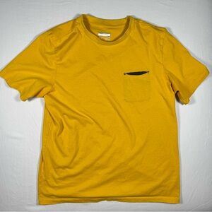 MARMOT Golden Yellow Short Sleeve Tee with Pocket, Men’s Medium
